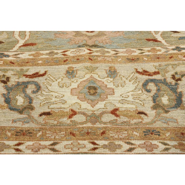 Early 21st Century Organic Modern Persian Sultanabad Rug - 11'00 X 13'03 For Sale - Image 5 of 9