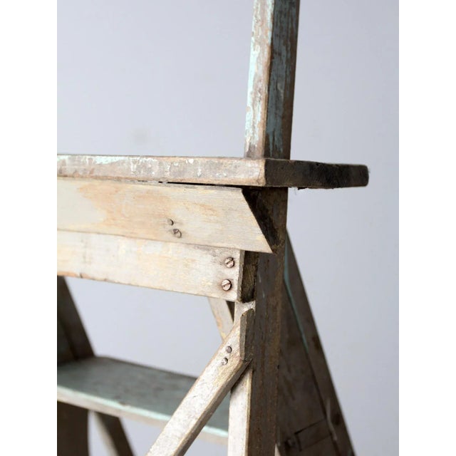 Antique Wooden Ladder For Sale - Image 6 of 11