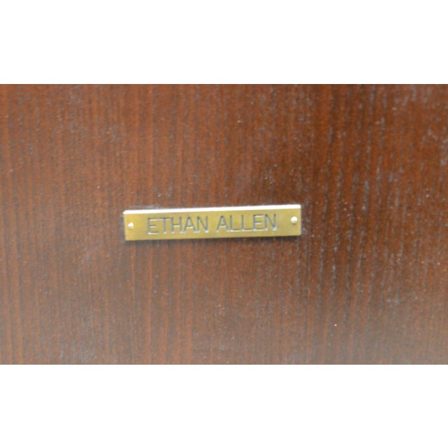 Ethan Allen King Bed Two Nightstands Set For Sale - Image 10 of 10