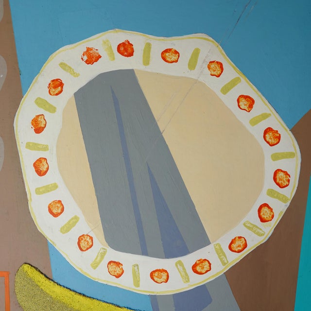 J Rothenberg (1935-2001) Modernist Abstract Still Life Mix Media Original Painting For Sale - Image 10 of 12