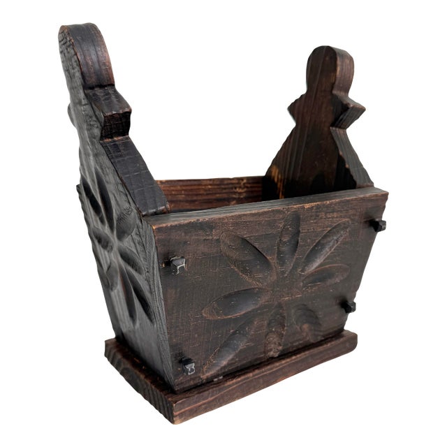 1970s Spanish Revival Wood Catchall Box For Sale