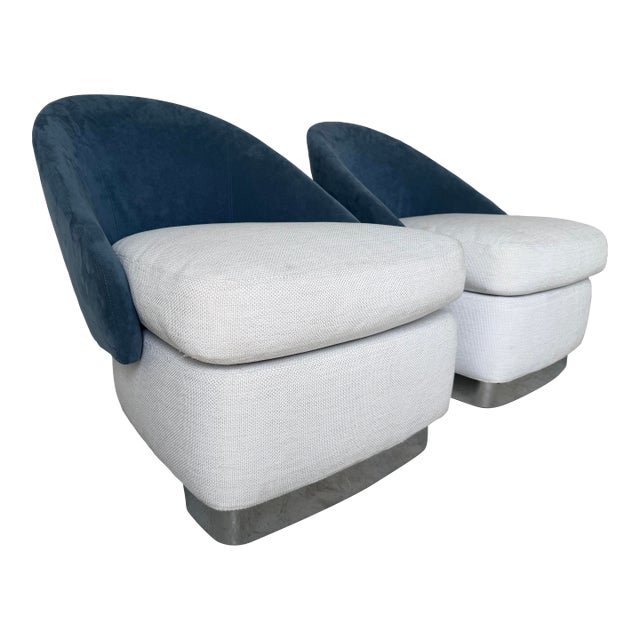 Pair of Minotti Lawson Lounge Armchairs by Rodolfo Dordoni, Italy For Sale