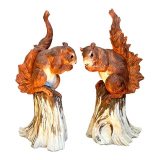 Vintage Ceramic Woodland Squirrel Figures For Sale