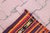 1970s Turkish Ethnic Design Striped Orange Small Kilim Rug For Sale - Image 10 of 13