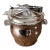 “Paul Revere” Silver Plated Glass Insert Ice Bucket With Ice Tongs by W. M. Rogers and Son For Sale