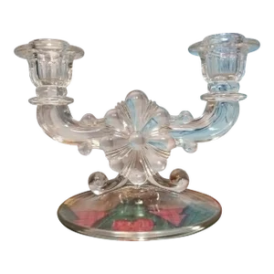 1950s Indiana Glass Candleabra