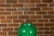 Ceramic Contemporary Green Porcelain Table Lamp with Discreet Crackle Finish on Lucite Base For Sale - Image 7 of 11