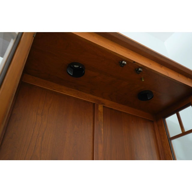 Ethan Allen American Impressions Cherry Display Cabinet For Sale In Philadelphia - Image 6 of 15