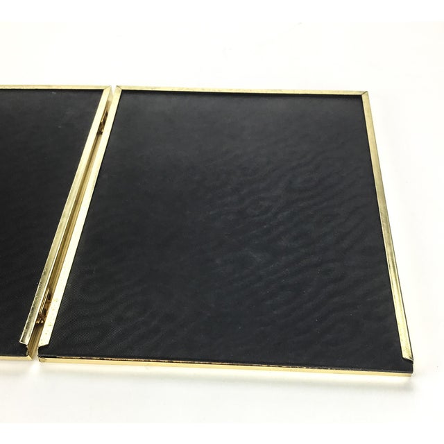 1960’s Desktop Double 8 X 10 Brass Photo Frame For Sale In Portland, ME - Image 6 of 9