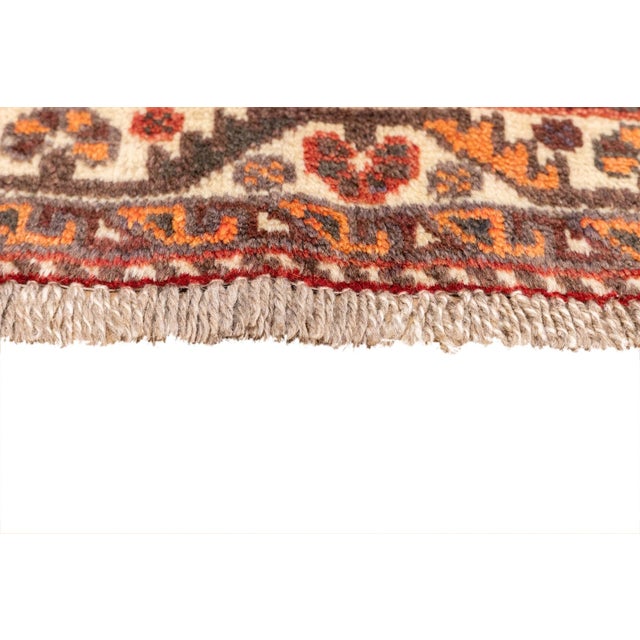 Vintage Hand-Knotted Persian Qashqai Rug 3'8" X 4'9" For Sale - Image 13 of 18