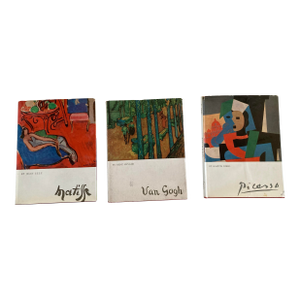 Set of Picasso, Van Gogh, and Matisse Coffee Table Art Books by Crown