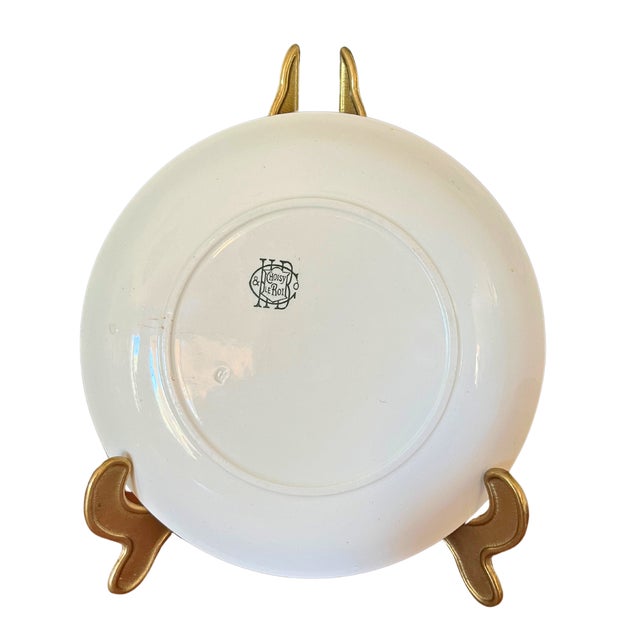 White 19th Century Set of 6 French Majolica Choisy-Le-Roi Plates, Humour Playing Cards For Sale - Image 8 of 8