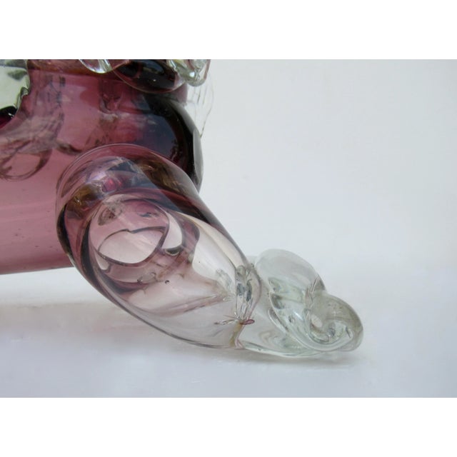 Vintage C.1950's-60's Ercole Barovier' Barovier' E Toso Italian Hand-Blown Murano Lion For Sale - Image 10 of 13