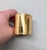 Metal Vintage 1980s Signed Monet Wide Goldtone Cuff Bracelet For Sale - Image 7 of 14