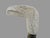 Wood Eagle Head Finely Carved Deer Antler Antique Walking Stick Cane For Sale - Image 7 of 8