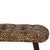 Wood Animal Print Velvet Bench With Deep Button Seat For Sale - Image 7 of 7