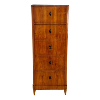 Biedermeier Five Drawer Chiffonier in Cherry Veneer, South Germany, 1830 For Sale