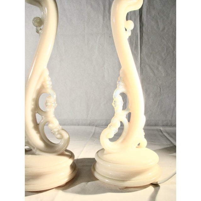 Glass Art Deco Glass Desk Lamps 1938 - A Pair of 2 For Sale - Image 7 of 8