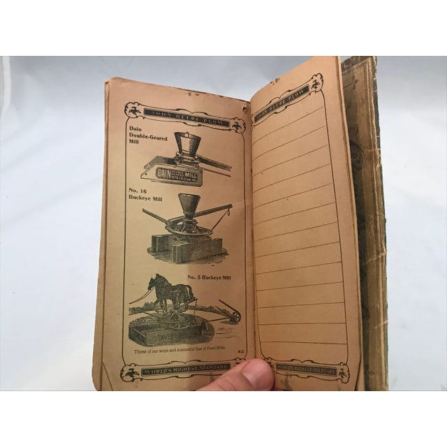 Paper 1903 John Deere Farmers Pocket Companion: Antique Advertising Ledger For Sale - Image 7 of 10