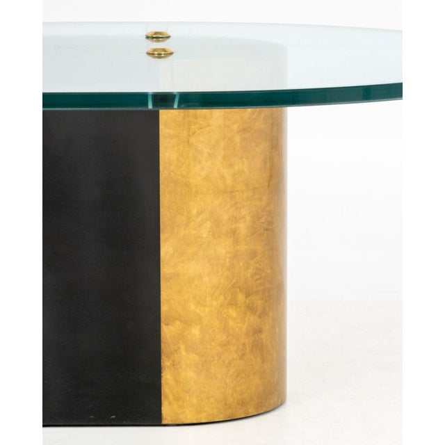Glass Karl Springer Attr. Glass Coffee Table For Sale - Image 7 of 10