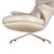 2000 - 2009 B&b Italia Radar Lounge Chair by James Irvine White Leather Swivel Lounger Italy For Sale - Image 5 of 17