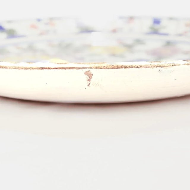 Antique 18th Century De Klaauw Dutch Delft Pottery Floral Plate For Sale In Philadelphia - Image 6 of 10