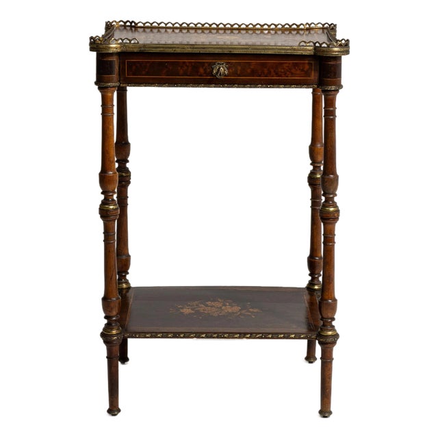 Napoleon III Two-Tier Side Table, Second Empire Style, France, 19th Century For Sale