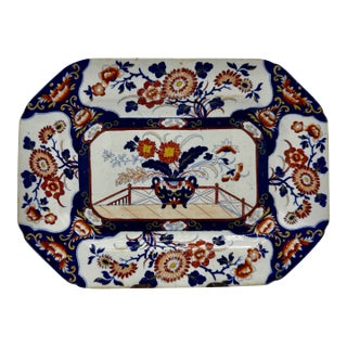 Antique English Ironstone Imari Platter | Hicks Meigh & Johnson | c.1820–1835 I Serious House Warming Gift or Birthdays I Japanese Porcelain For Sale