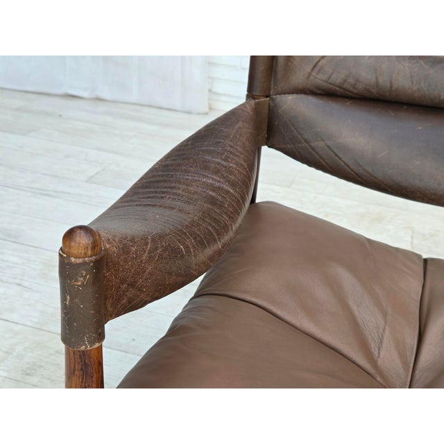 Brown Danish Modus Lounge Chair by Kristian Vedel for Søren Willadsen Møbelfabrik, 1974 For Sale - Image 8 of 18