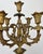 Antique French Brass and Marble 5-Arm Candelabra For Sale - Image 5 of 12