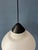 Vintage Opaline Glass Pendant Lamp attributed to Louis Kalff for Philips For Sale - Image 10 of 11