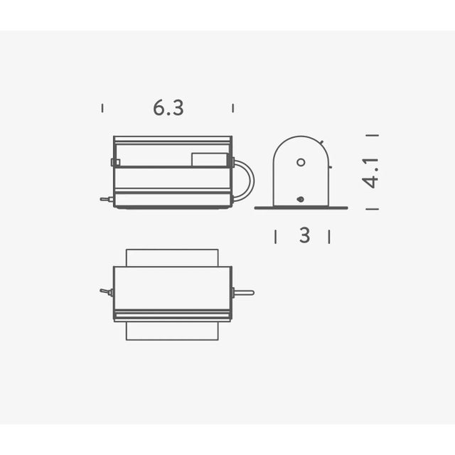 White Charlotte Perriand 'Applique Cylindrique Petite' Wall Lamp in White For Sale - Image 8 of 13