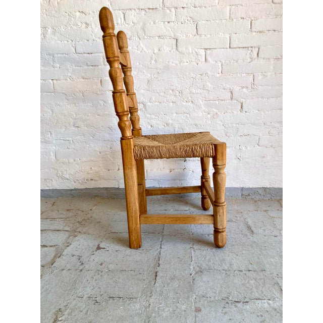 Natural Straw Chairs, Italy, 1970s, Set of 2 For Sale - Image 10 of 16
