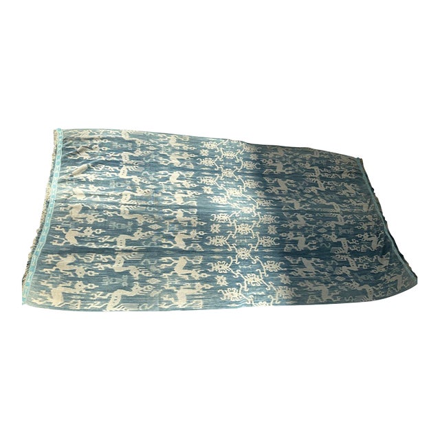 Rare Bold Indigo Sumba Textile For Sale