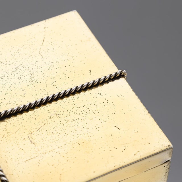 Vintage 20th Century Italian Gilt Silver Cigar Box from Tiffany & Co, 1960s For Sale - Image 11 of 17