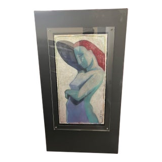 1970s Figurative Lady Artwork For Sale