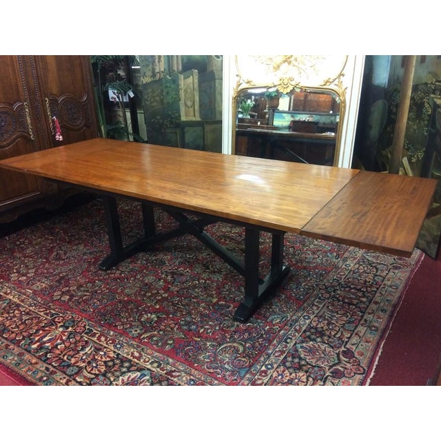 Vintage Dining Table, Trestle Table, Nichols and Stone Furniture For Sale - Image 6 of 14