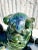 Vintage Emerald Glazed Ceramic Foo Dogs – A Pair For Sale - Image 10 of 12
