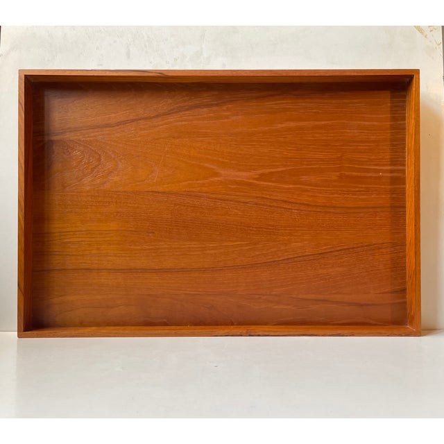 Large Danish Modern Tray in Teak, 1960s For Sale - Image 10 of 10