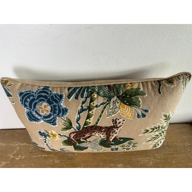 Chinoiserie Pair of Cowan & Tout Printed Pillows For Sale - Image 3 of 6