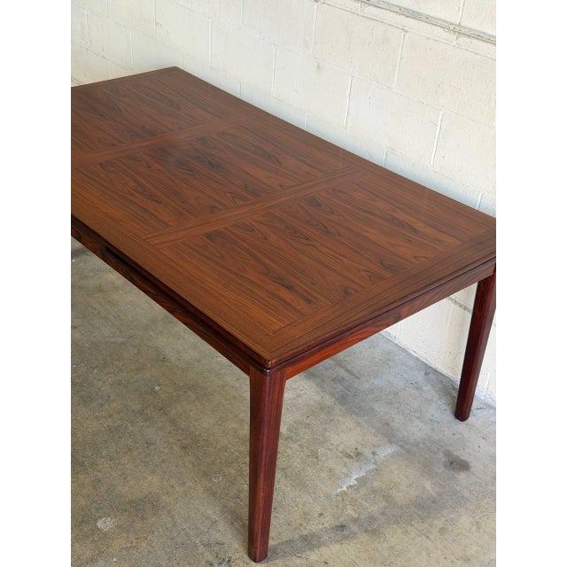 Skovby Mobelfabrik Rosewood Extendable Dining Table Denmark Mid-Century Modern 1970s For Sale In Los Angeles - Image 6 of 12