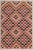 Geometric Kilim Hand-Woven Wool Rug -4'7" X 6'5" For Sale