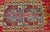 Colorful Antique Turkish Small Oushak Carpet in Multi Layered Design For Sale - Image 12 of 14
