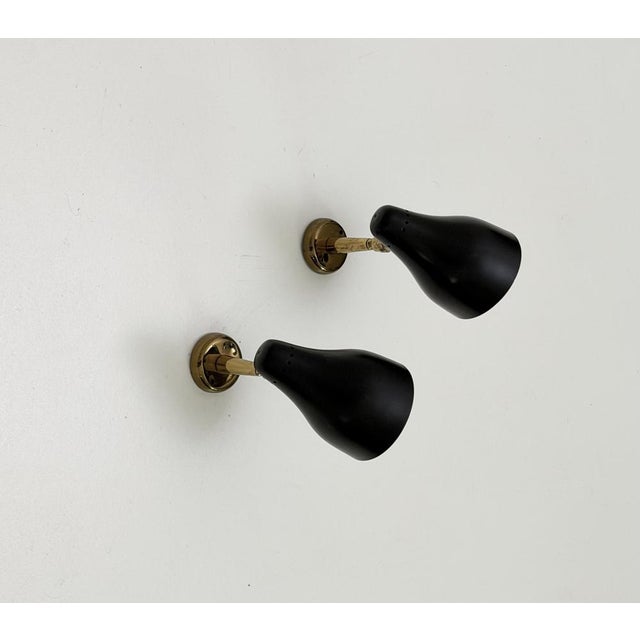 Vintage Wall Lamps, 1950s, Set of 2, in Flawless conditions. Designed 1950 to 1959 Up to 250V (Europe/UK Standard).The...