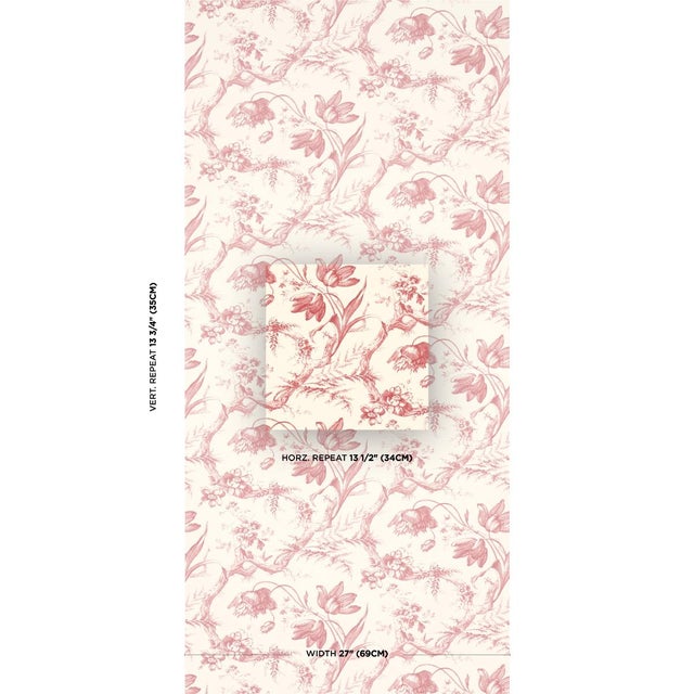 Beautifully detailed twisting branches and flowers form an all-over ogee in this timeless pattern. Based on a copper plate...