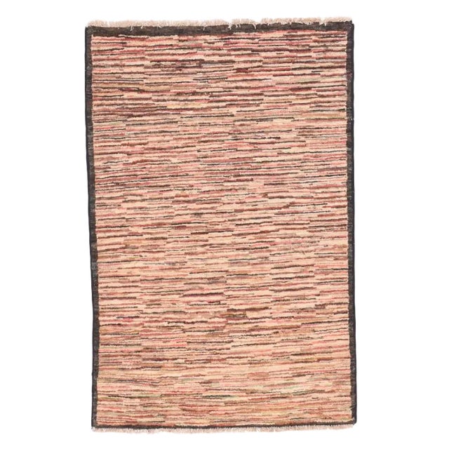 Hand Made Persian Gabbeh Rug- 2′8″ × 4′2″ For Sale