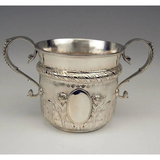 Silver gorgeous champagne & wine cooler vintage (last quarter of 19th century) of finest appearance excellently...