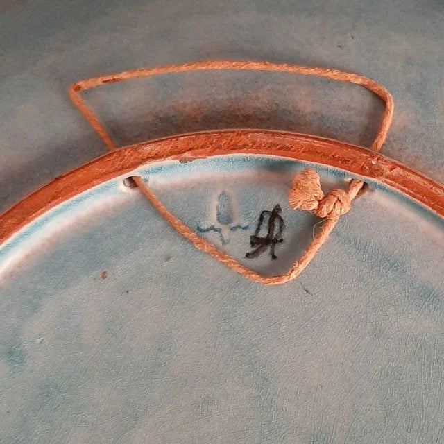 Ceramic Wall Plate by Gustav Heinkel for Karlsruher Majolika, 1930s For Sale - Image 3 of 5