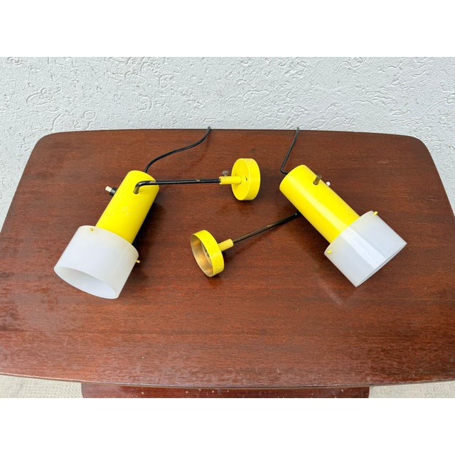 Metal 3 Model Wall Lamps by Gino Sarfatti for Arteluce, 1959, Set of 2 For Sale - Image 7 of 18