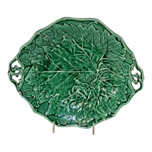 Davenport Handled Majolica Dish, Dated 1852